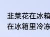 韭菜花在冰箱里冷冻能放多久 韭菜花在冰箱里冷冻可以放多长时间