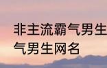 非主流霸气男生网名 好听的非主流霸气男生网名