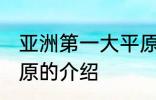 亚洲第一大平原是哪个 亚洲第一大平原的介绍