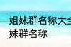 姐妹群名称大全温馨 幸福又温馨的姐妹群名称