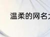 温柔的网名大全 比较温柔的网名